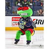 Photographie non signée de célébration but des Stingers Columbus Blue Jackets