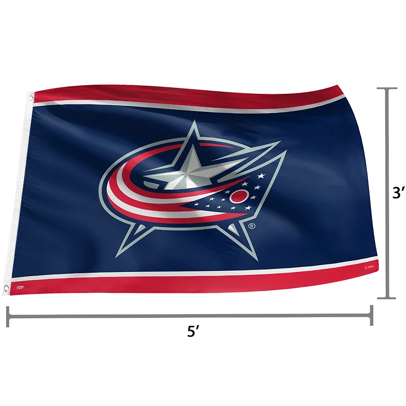 The Sports Vault Columbus Blue Jackets - Drapeau 3' x 5'