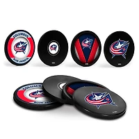 The Sports Vault Columbus Blue Jackets Four-Piece Puck Coaster Set
