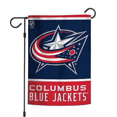 Drapeau de jardin WinCraft Columbus Blue Jackets 12'' x 18'' Équipe préférée