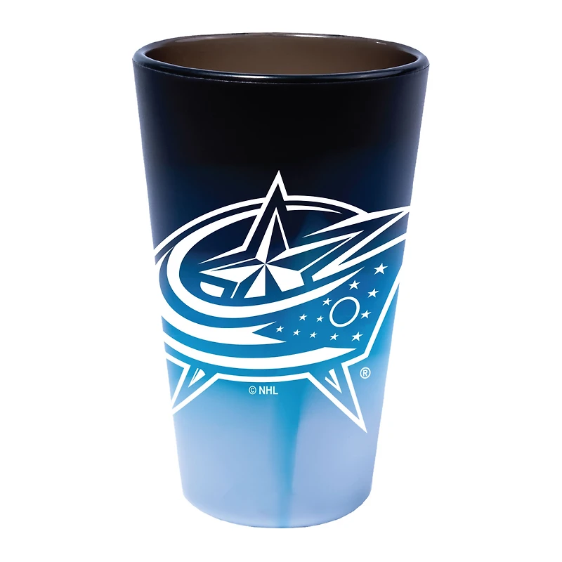 WinCraft Columbus Blue Jackets 16oz. Verre à pinte en silicone à la mode