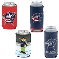 Ensemble de 4 canettes de 355 ml (12 oz) et refroidisseur fin WinCraft Columbus Blue Jackets