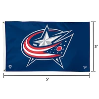 WinCraft Columbus Blue Jackets Deluxe Drapeau unilatéral 3 pi x 5 pi