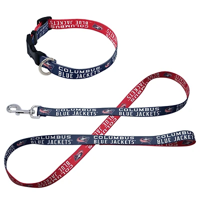 WinCraft Columbus Blue Jackets Pet Leash and Collar Set