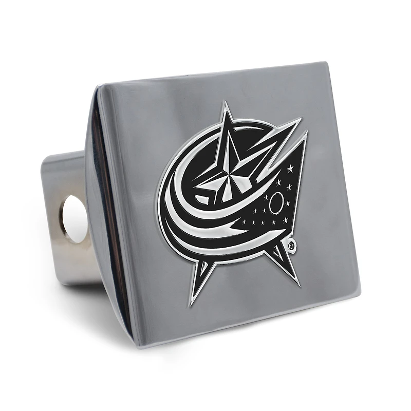 Cache-attelage WinCraft Columbus Blue Jackets en métal chromé de qualité supérieure