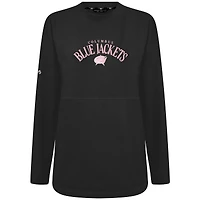 Sweat-shirt à enfiler arqué Beaudry pour la fête des mères Blue Jackets de Columbus Black Levelwear femme