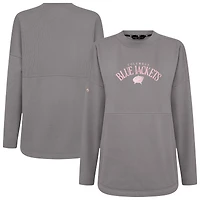 Sweat-shirt à enfiler arqué Beaudry pour la fête des mères Blue Jackets de Columbus gris Levelwear femme