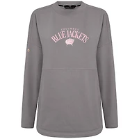 Sweat-shirt à enfiler arqué Beaudry pour la fête des mères Blue Jackets de Columbus gris Levelwear femme