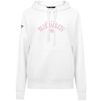 Sweat à capuche blanc Columbus Blue Jackets pour femme Levelwear avec motif fête des mères