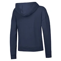 Women's Champion  Navy Columbus Blue Jackets Arched Pill Box Hoodie