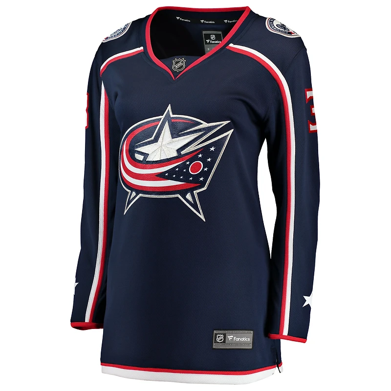 Women's Fanatics Charlie Coyle Navy Columbus Blue Jackets Home Breakaway Jersey