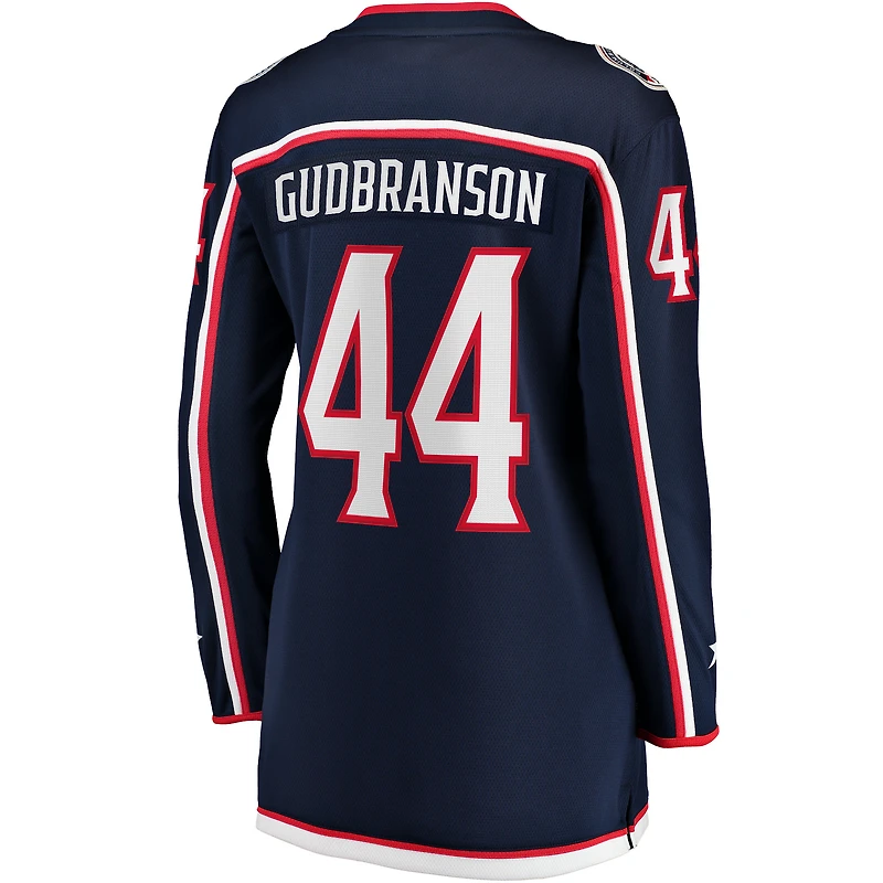 Women's Fanatics Erik Gudbranson Navy Columbus Blue Jackets Home Breakaway Player Jersey