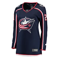 Women's Fanatics Isac Lundestrom Navy Columbus Blue Jackets Home Breakaway Jersey