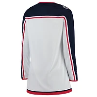 Maillot Breakaway extérieur Fanatics pour femmes, blanc, Columbus Blue Jackets