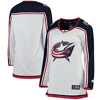 Maillot Breakaway extérieur Fanatics pour femmes, blanc, Columbus Blue Jackets