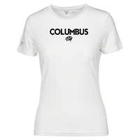 Women's Levelwear  White Columbus Blue Jackets Maddox City Capsule T-Shirt