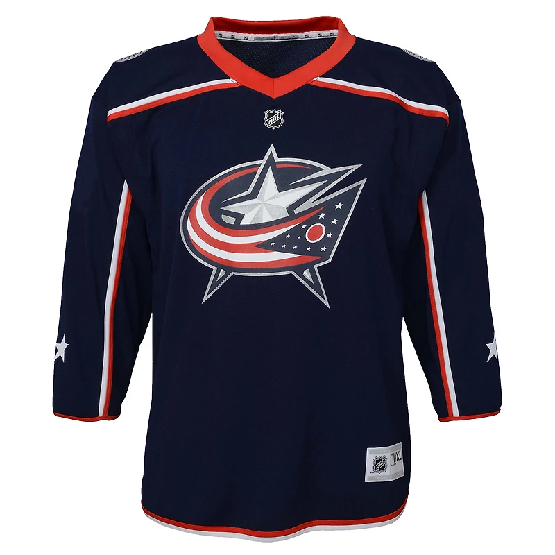 Maillot réplique domicile Columbus Blue Jackets bleu marine pour jeunes