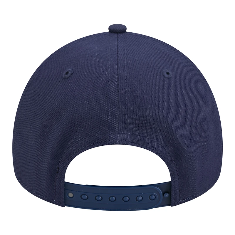 Youth New Era Navy Columbus Blue Jackets 9FORTY A-Frame Adjustable Hat
