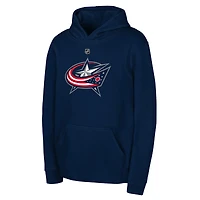 Sweat à capuche Youth Outerstuff avec logo principal des Blue Jackets de Columbus, marine
