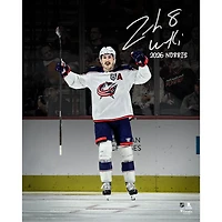 Zach Werenski Columbus Blue Jackets Autographed 16" x 20" Celebration Spotlight Photograph with "2026 Norris" Inscription