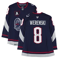 Zach Werenski Columbus Blue Jackets Autographed 2025 Navy Stadium Series Fanatics Premium Jersey  