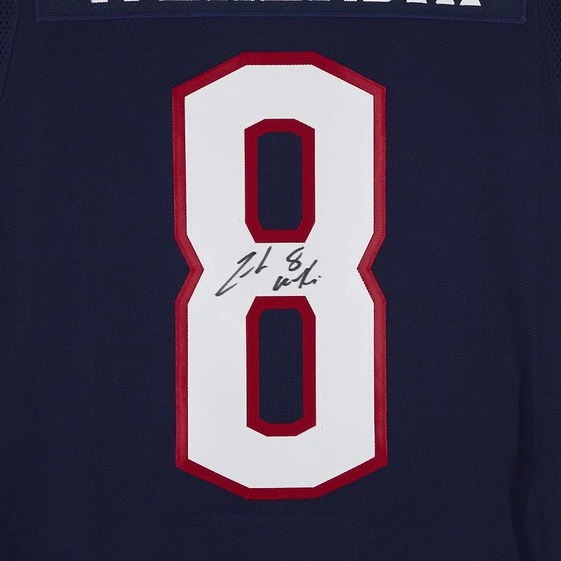 Zach Werenski Columbus Blue Jackets Autographed 2025 Navy Stadium Series Fanatics Premium Jersey  