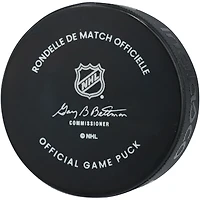 Rondelle de match officielle autographiée par Zach Werenski des Blue Jackets de Columbus, commémorant le 25e anniversaire