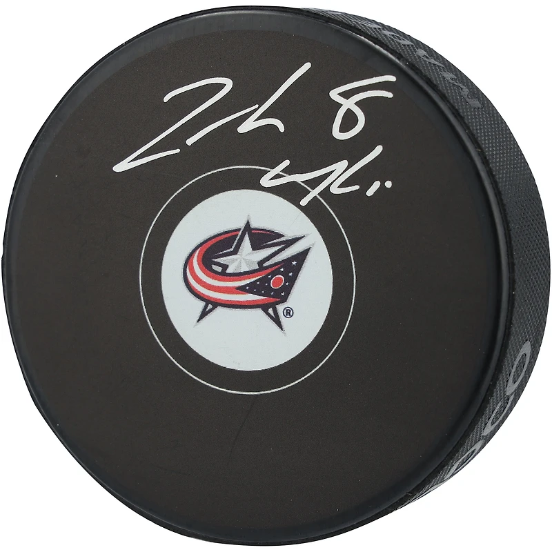 Rondelle de hockey autographiée par Zach Werenski des Blue Jackets de Columbus