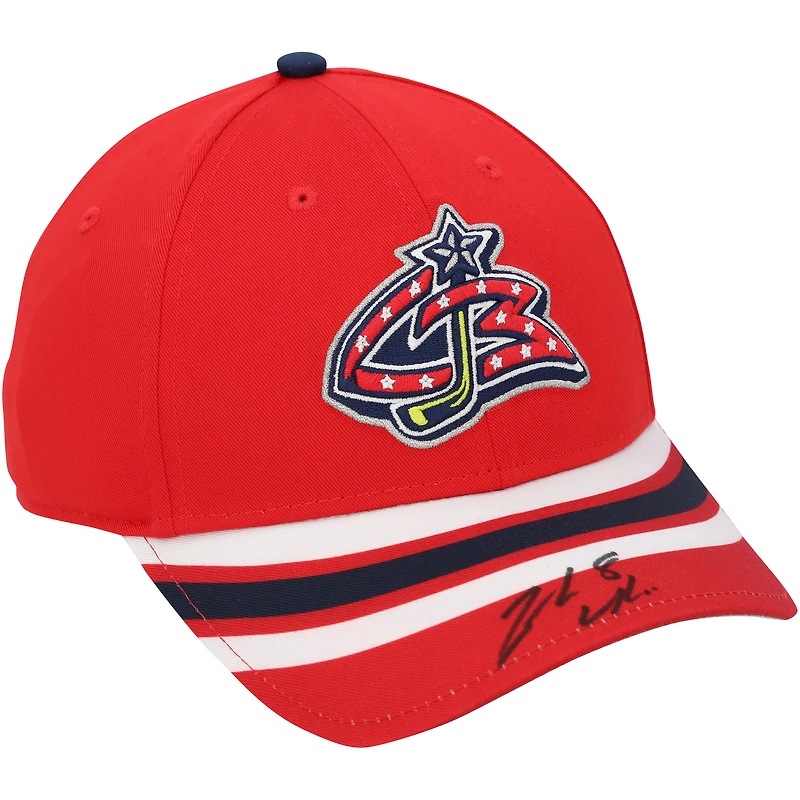 Casquette rétro inversée autographiée de Zach Werenski, Columbus Blue Jackets