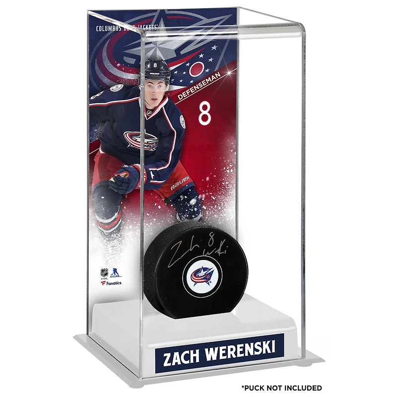 Zach Werenski Columbus Blue Jackets Deluxe Grand étui pour rondelle de hockey