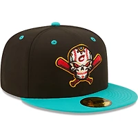Casquette ajustée 59FIFTY Veleros De Columbus Copa La Diversion New Era noire/turquoise pour homme