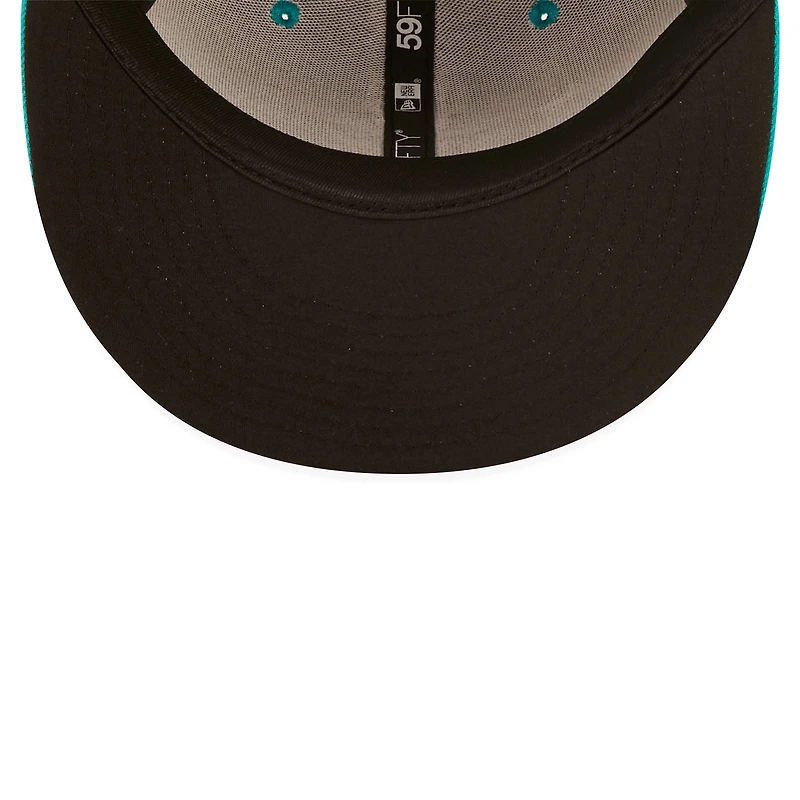 Casquette ajustée 59FIFTY Veleros De Columbus Copa La Diversion New Era noire/turquoise pour homme