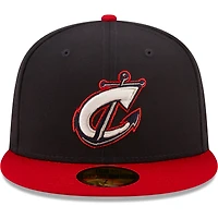 Casquette ajustée New Era bleu marine Columbus Clippers Authentic Collection 59FIFTY pour homme