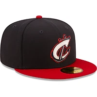 Casquette ajustée New Era bleu marine Columbus Clippers Authentic Collection 59FIFTY pour homme