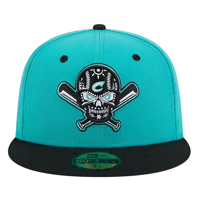 Casquette ajustée New Era Columbus Clippers Copa de la Diversión 59FIFTY pour hommes, bleu sarcelle
