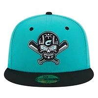 Casquette ajustée New Era Columbus Clippers Copa de la Diversión 59FIFTY pour hommes, bleu sarcelle