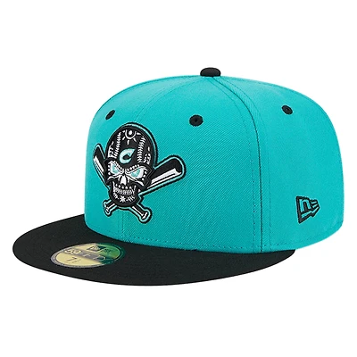 Casquette ajustée New Era Columbus Clippers Copa de la Diversión 59FIFTY pour hommes, bleu sarcelle