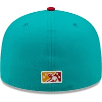 Men's New Era White/Red Veleros De Columbus Copa La Diversion 59FIFTY Fitted Hat