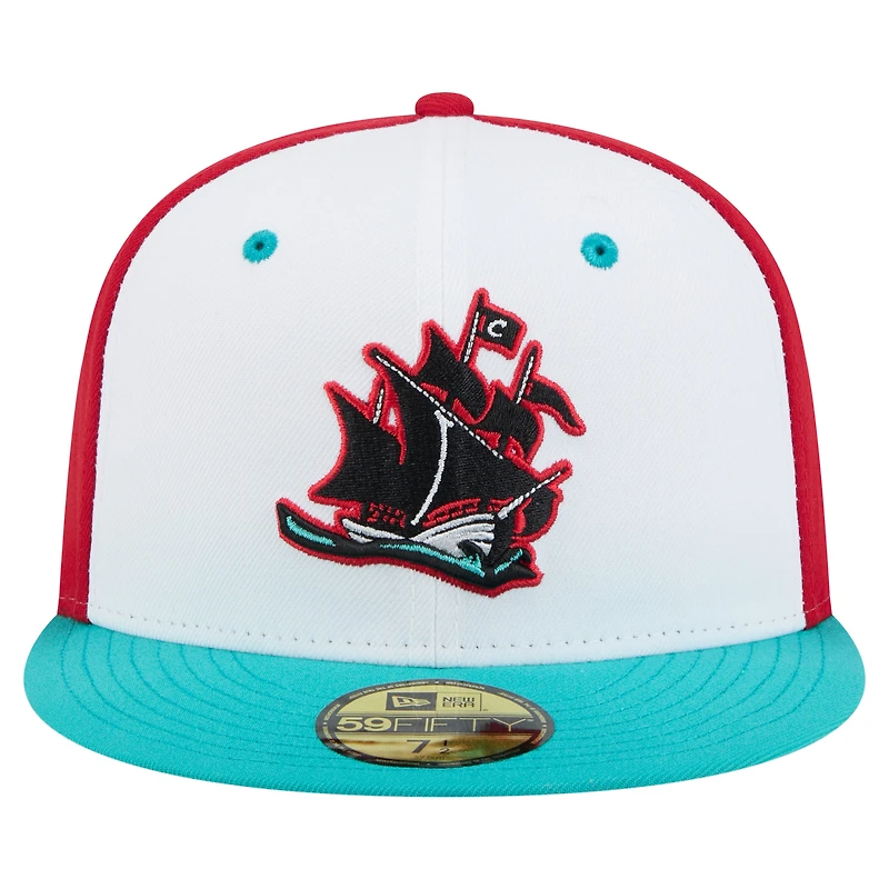 Casquette ajustée New Era Columbus Clippers Copa de la Diversión 59FIFTY blanche pour homme