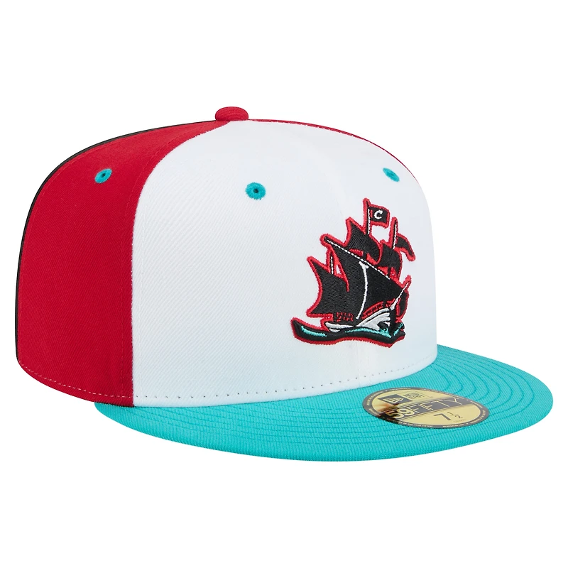 Casquette ajustée New Era Columbus Clippers Copa de la Diversión 59FIFTY blanche pour homme