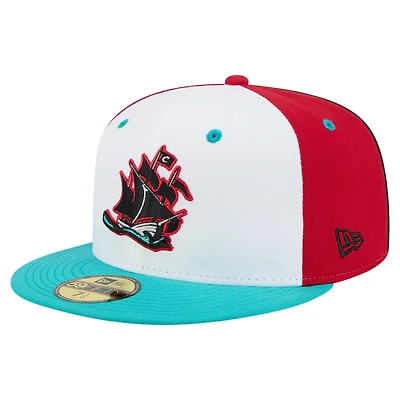 Men's New Era White Columbus Clippers Copa de la Diversión 59FIFTY Fitted Hat