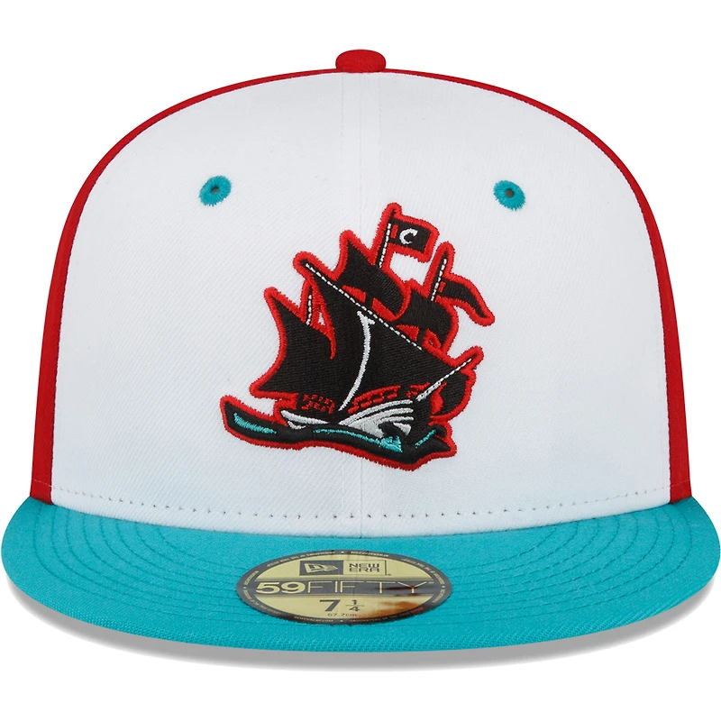 Men's New Era White Columbus Clippers Copa De La Diversion 59FIFTY Fitted Hat