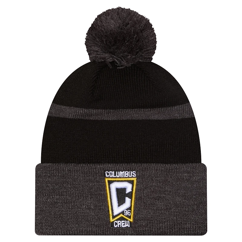  New Era  Gray Columbus Crew 2025 Kickoff Cuffed Knit Hat with Pom