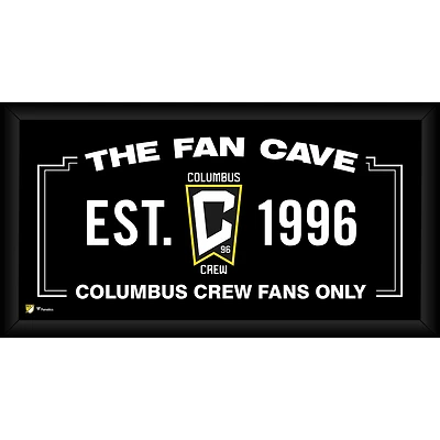 Columbus Crew Encadré 10" x 20" Fan Cave Collage