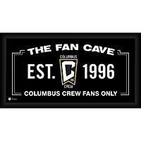Columbus Crew Encadré 10" x 20" Fan Cave Collage