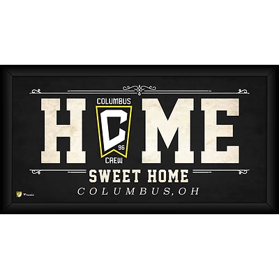 Columbus Crew encadré 10 "x 20" Home Sweet Home Collage