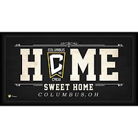 Columbus Crew encadré 10 "x 20" Home Sweet Home Collage