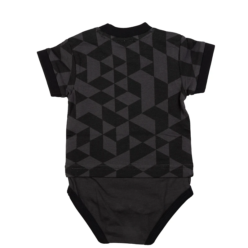 Body t-shirt ras du cou Columbus gris anthracite pour bébé Sport Design Sweden