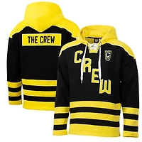 Men's Sport Design Sweden  Black Columbus Crew Hat Trick Hockey Pullover Hoodie