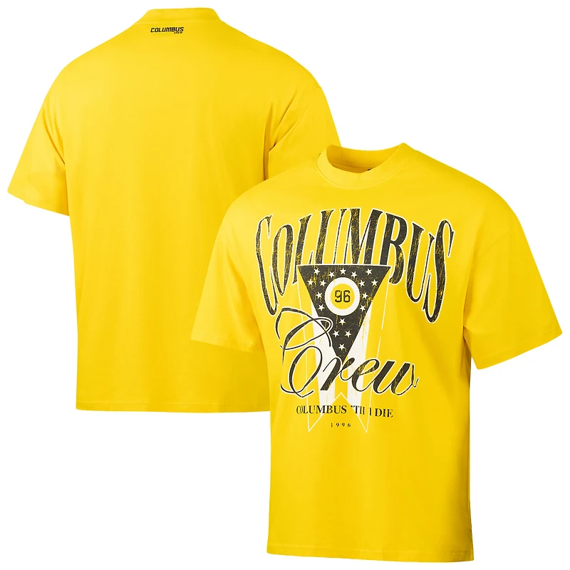 T-shirt Sport Design Sweden Gold Columbus Crew pour homme, ville natale